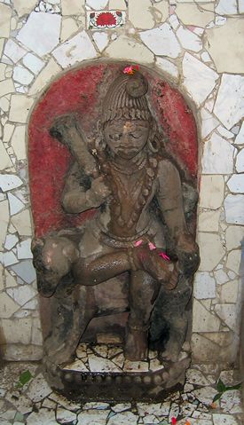 Image of Bhairava from a gali in Varanasi