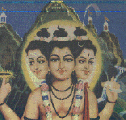contempory picture of Dattatreya