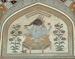Wall painting of Ganesha
