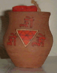 Vessel with yantra and mantras used in worship of the Devi (contemporary)