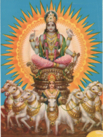 contemporary image of the sun god (c) acknowledged but unknown